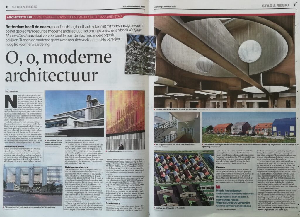 artikel over moderne architectuur in Den Haag in AD